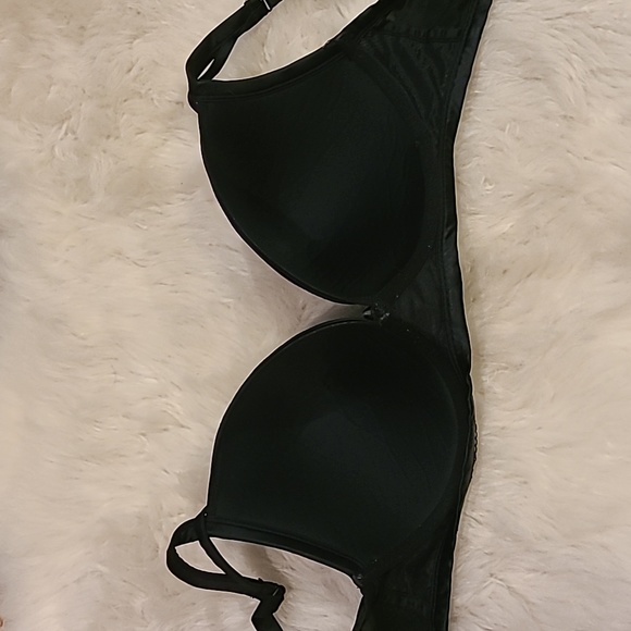 Torrid Black Fishnet Push-Up Plunge Bra 46C - Picture 5 of 7